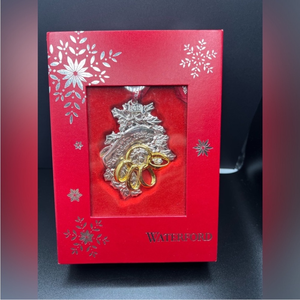 Waterford Silver and Gold Holiday Ornament